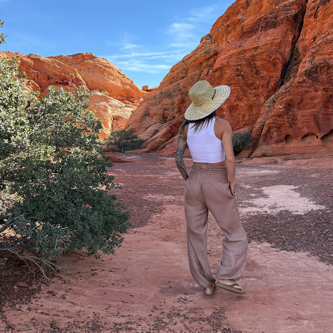 Charlee Girl clothing and straw sun hats showing thoughtful details, natural fibers, and handcrafted design