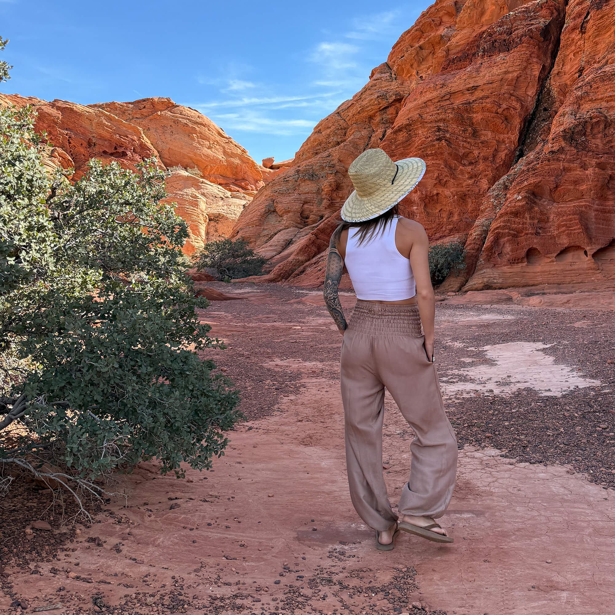 Charlee Girl clothing and straw sun hats showing thoughtful details, natural fibers, and handcrafted design