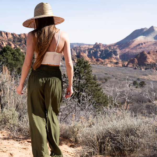 Forest Moss Harem Pants