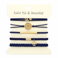 Deep Tide Hair Tie & Bracelet Stack (5-Piece Set)