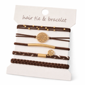 Earthbound Hair Tie & Bracelet Stack (5-Piece Set)