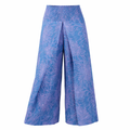 Wild Bloom Azure Sky Palazzo Pants