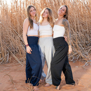 Wool Harem Sweatpants, Ocean Wave Blue