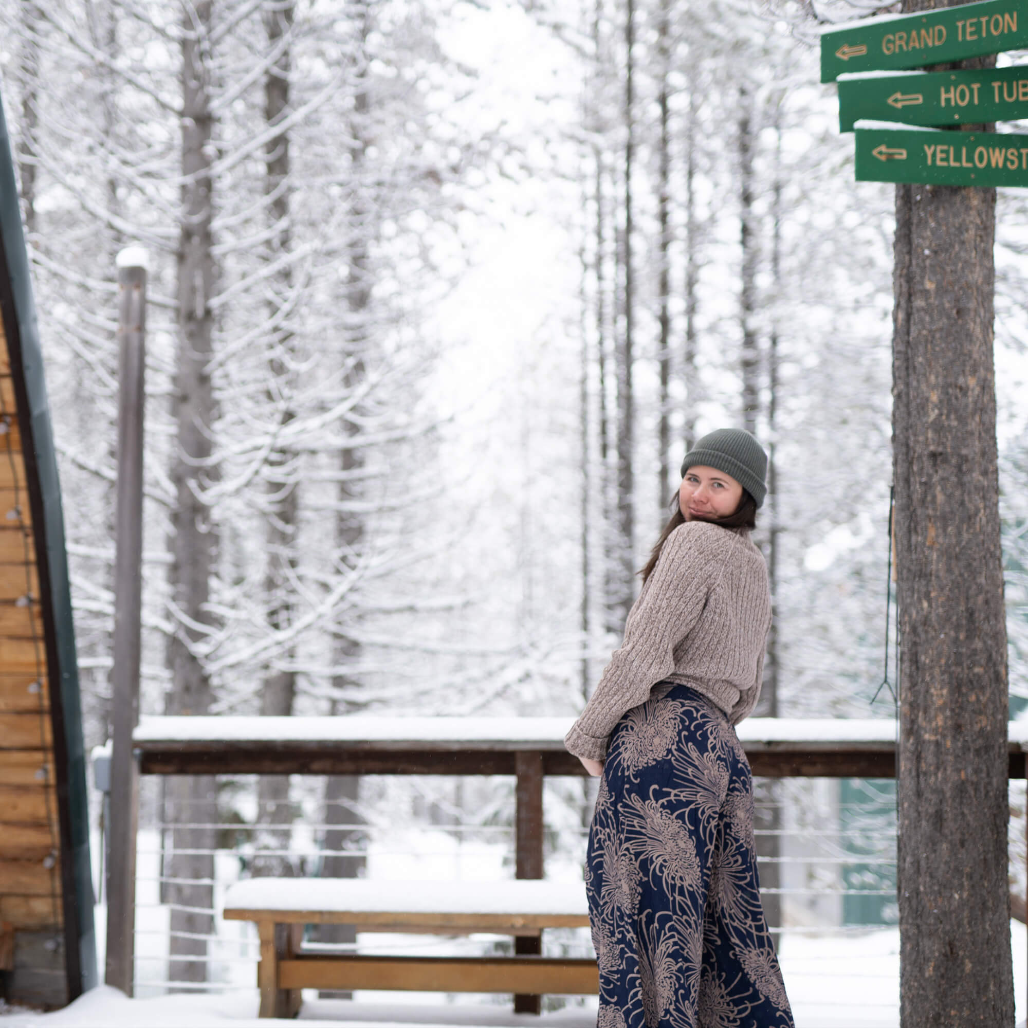 Wild Bloom Ocean Wave Palazzo Pants