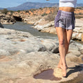 Shorts, Stripe, Amethyst