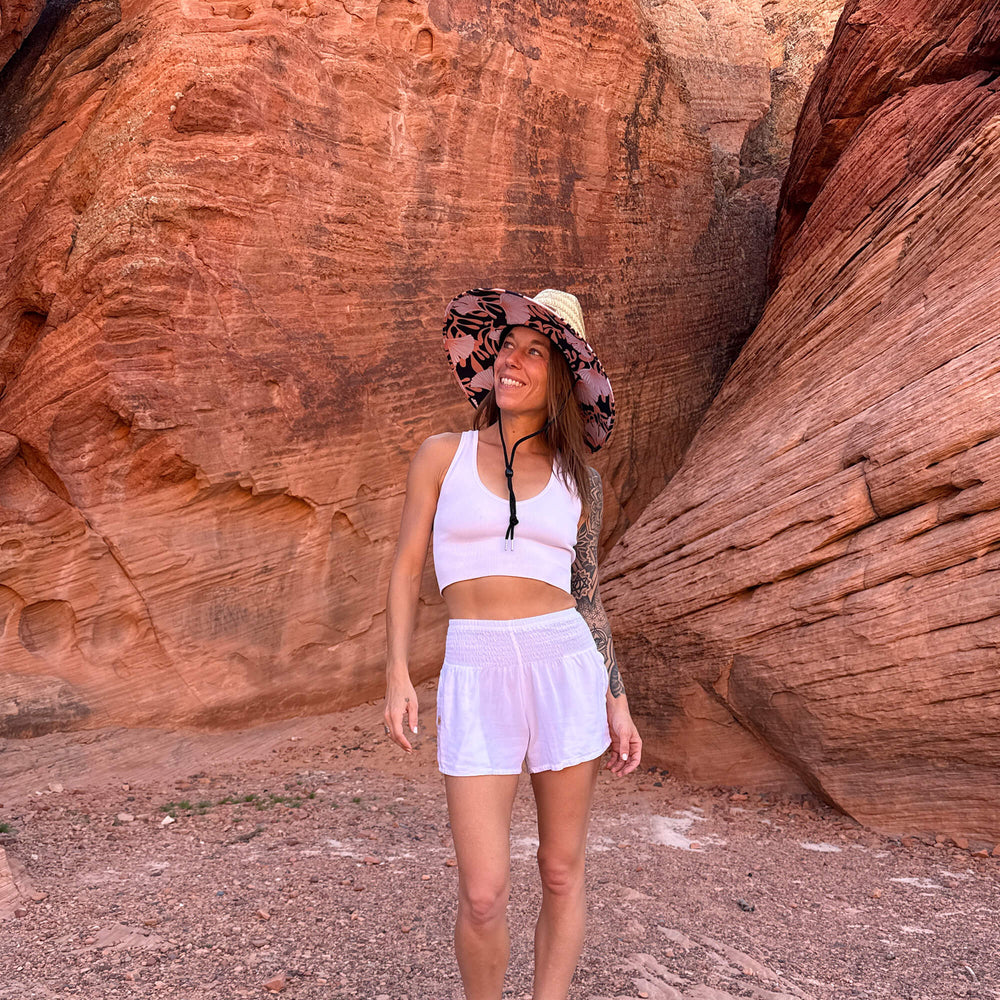 Straw Sun Hat, The Anna (Hollow Mat)