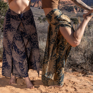 Wild Bloom Rooted Earth Palazzo Pants