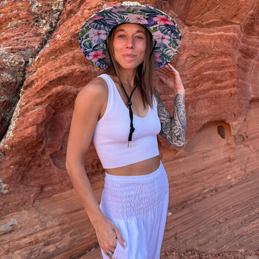 Straw Sun Hat, The Tenley (Hollow Mat)