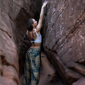 Wild Bloom Rooted Earth Palazzo Pants