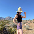 Shorts, Stripe, Amethyst