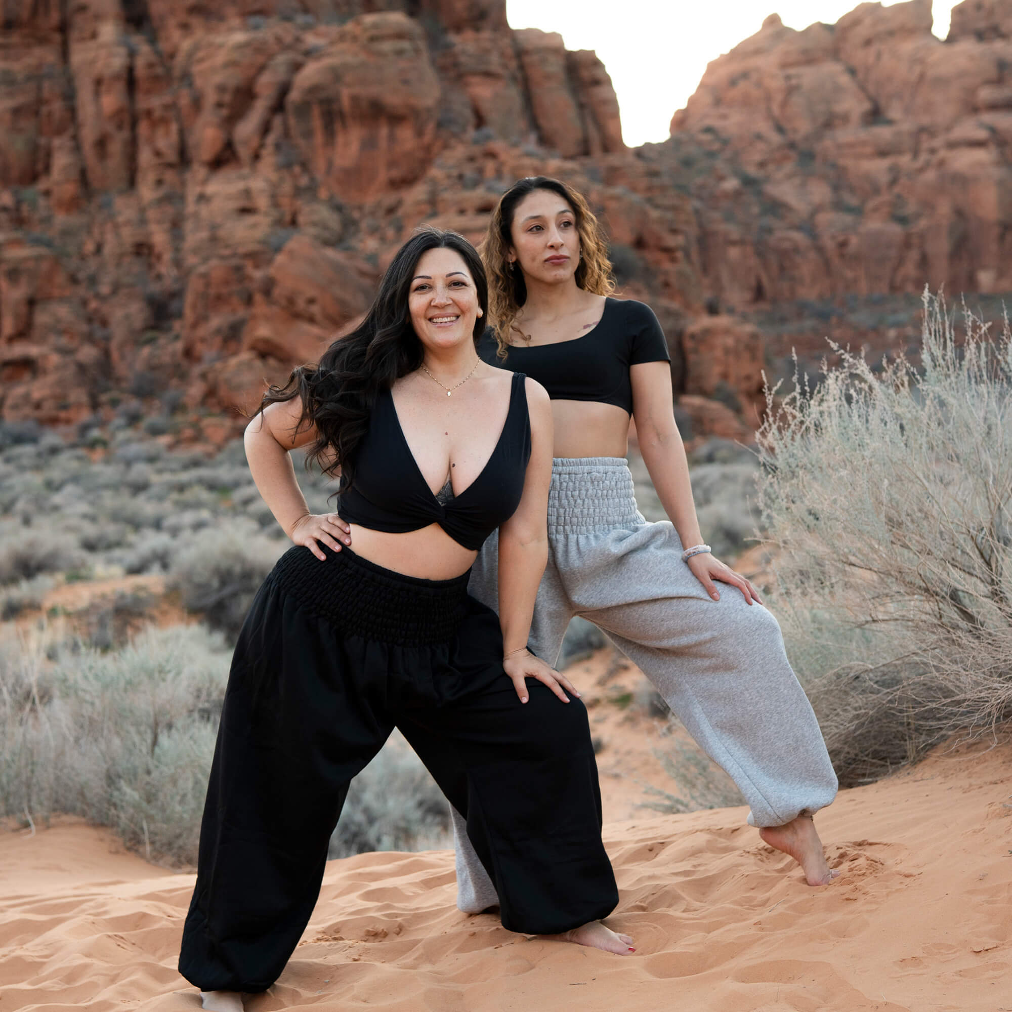 Wool Harem Sweatpants, Obsidian Black