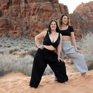 Wool Harem Sweatpants, Obsidian Black