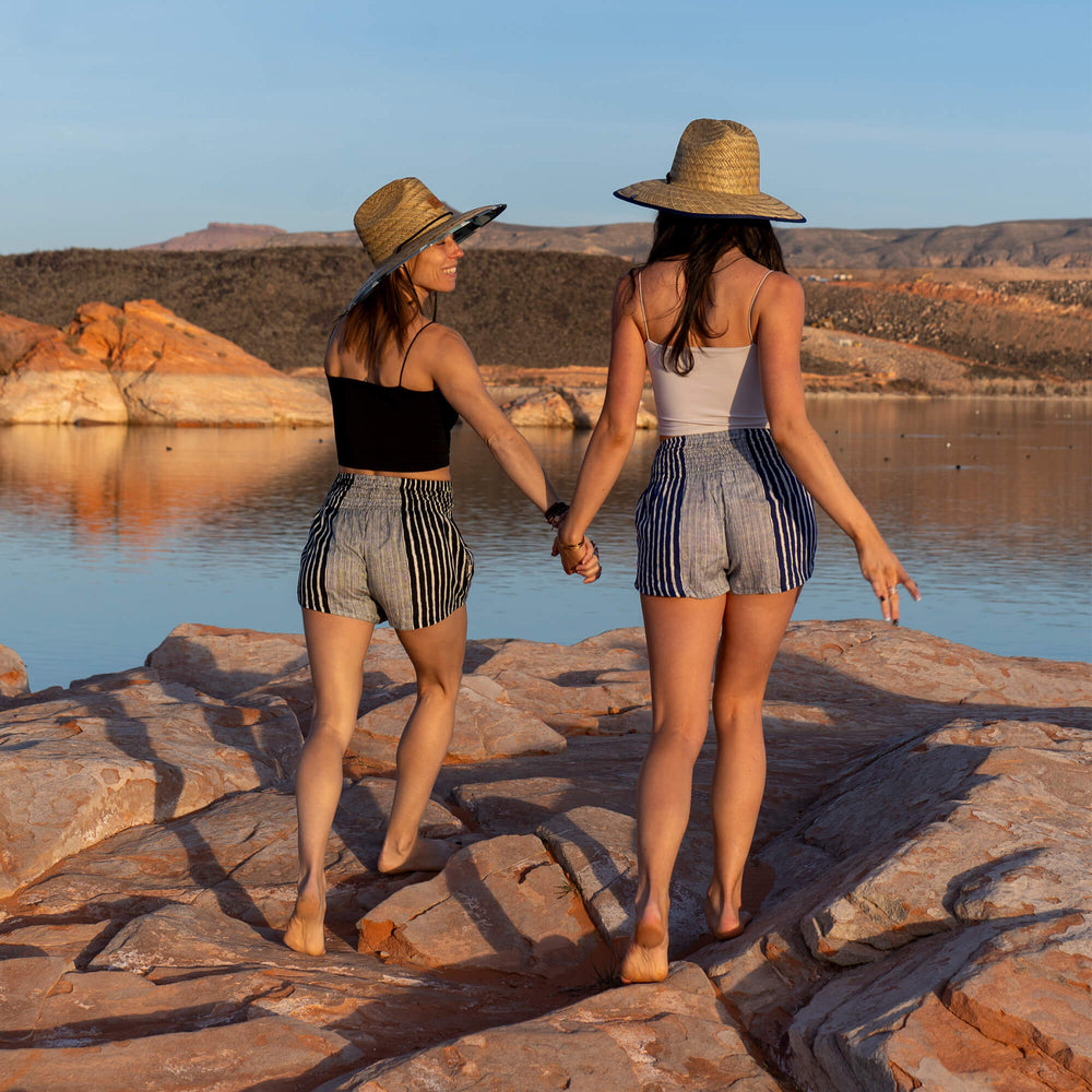 Alignment Stripe Shorts Ocean Wave