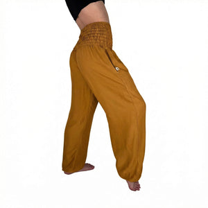 Charlee Girl amber harem pants in plant-based rayon viscose — boho harem pants women