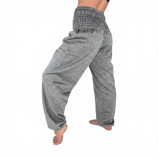 Charlee Girl grey wool harem sweatpants — 100% wool joggers women