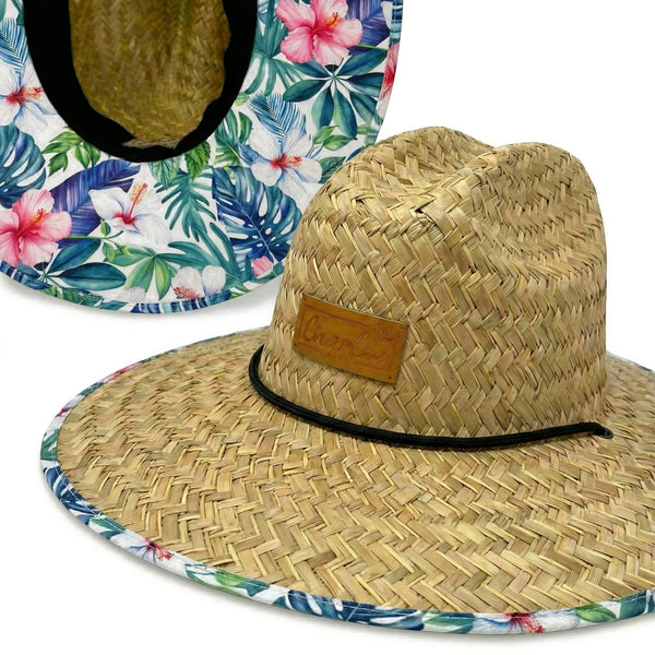 The Tenley sun hat Rush & Mat weave close-up — straw texture detail