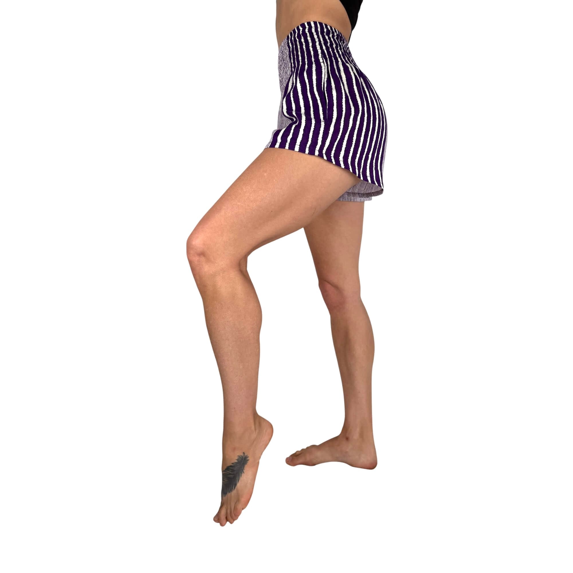 Shorts, Stripe, Amethyst