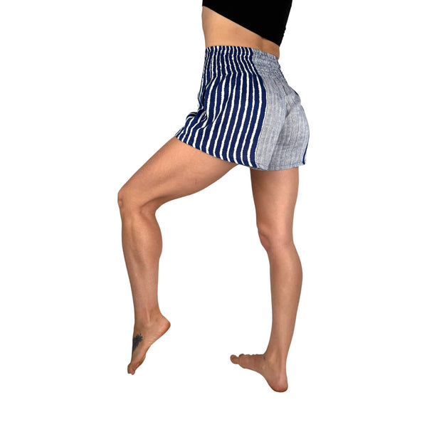Charlee Girl Alignment Stripe Ocean Wave shorts — printed boho shorts women